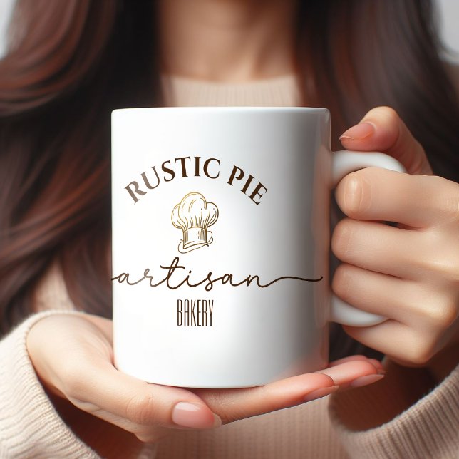 Artisan Home Bakery Gold Chef Hat  Coffee Mug (Creator Uploaded)