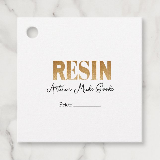 Artisan Made Goods Resin Price Tags (Front)