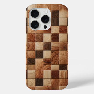 Artisan Natural Wood Grain Mosaic Phone Case 