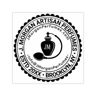 Artisan Perfume Business Name Location URL Email S Self-inking Stamp