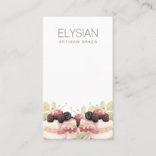 Artisan Watercolor Baker Bakery Pastry Chef Business Card