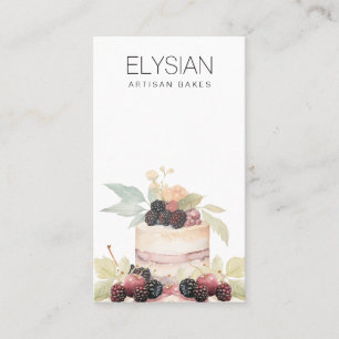 Artisan Watercolor Baker Bakery Pastry Chef Business Card