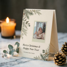 Artisan Winter Botanical Polaroid Photo Christmas