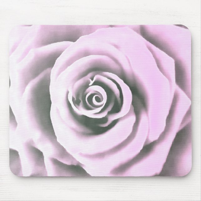 Artisitc Big Pale Peach Rose Mouse Pad (Front)