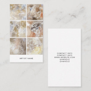 Artist 6 Image Grid Template Business Card