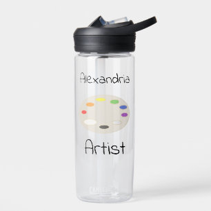 Artist Art Palette Personalised Water Bottle