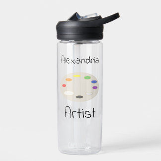 Artist Art Palette Personalised Water Bottle