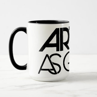 Artist As Guide Oversized White & Black Mug