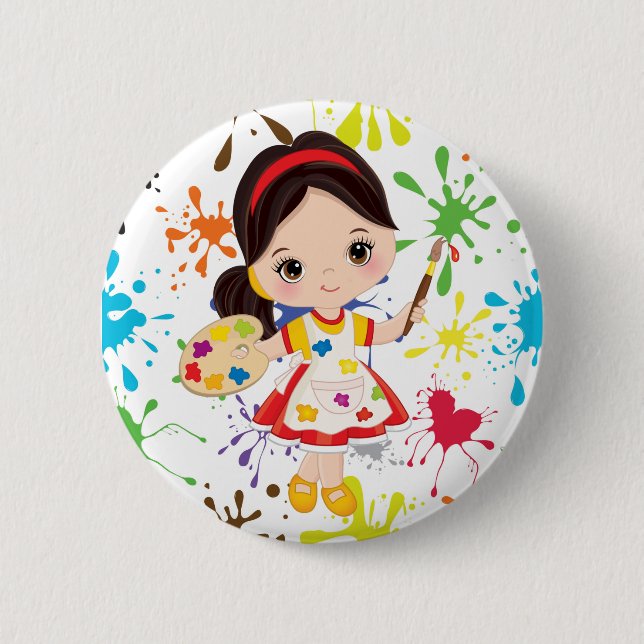 Artist At Work Button (Front)