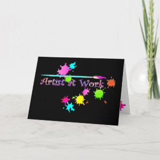 ARTIST at WORK by SHARON SHARPE Card