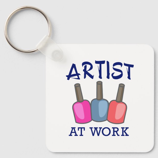 Artist at Work Key Ring (Front)