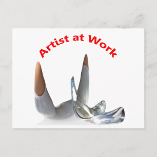 Artist at Work Postcard
