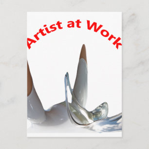 Artist at Work Postcard