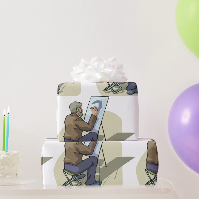 Artist At Work Wrapping Paper (Creator Uploaded)