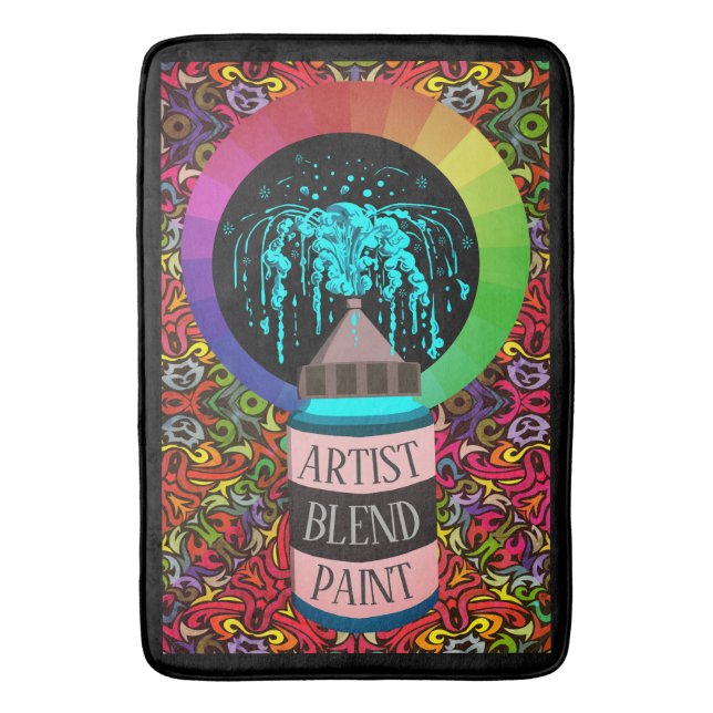 Artist Blend Paint Bath/ Work Mat (Front Vertical)