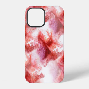 artist burgundy, lilac seamless watercolor wallpap iPhone 12 case