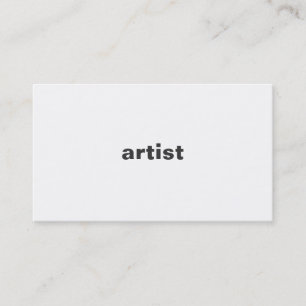 Artist Business Card
