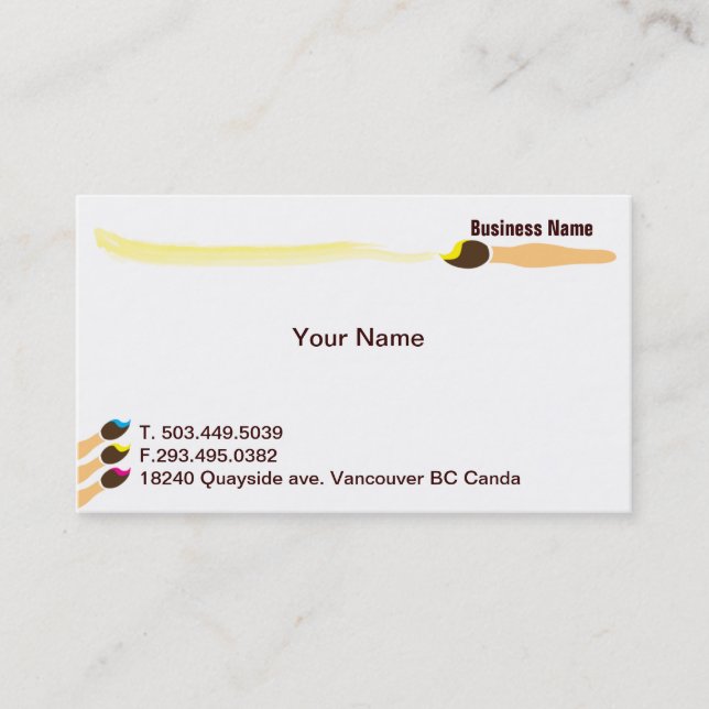 artist business card (Front)