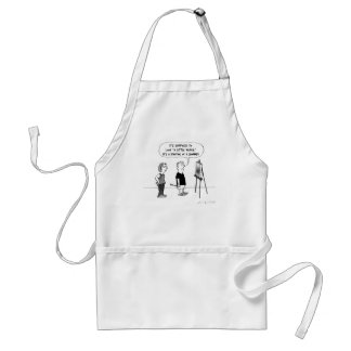 Artist Cartoon | Art Teacher, Art Critic Humour Standard Apron