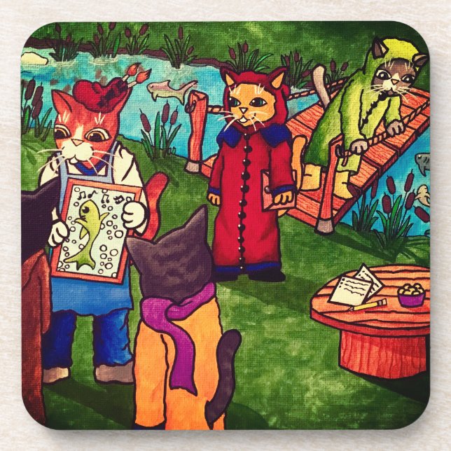 Artist Cat Coaster (Front)