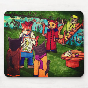 Artist Cat Mouse Pad