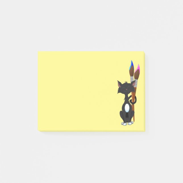Artist Cat Post-it Notes (Front)