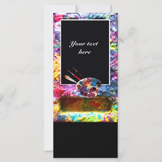 ARTIST COLOR PALETTE AND BRUSHES Fine Art Supplies (Front)