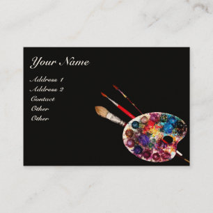 ARTIST COLOR PALETTE / Painter,Fine Art Materials Business Card