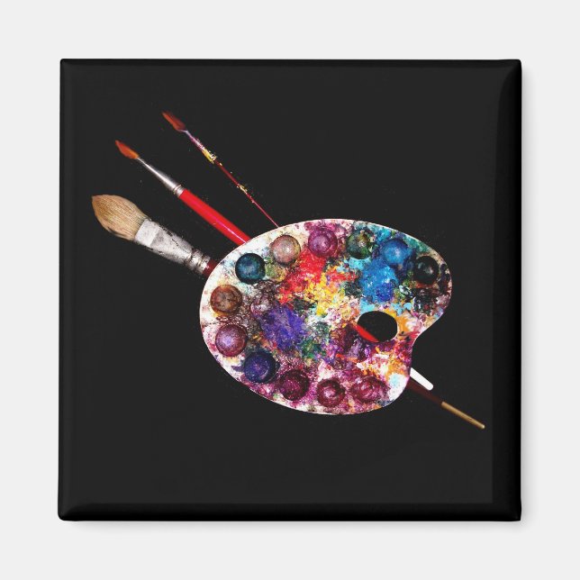ARTIST COLOR PALETTE,Painter Magnet (Front)