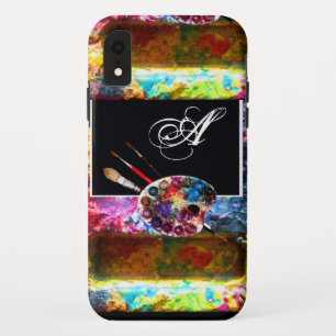 ARTIST COLOUR PALETTE MONOGRAM Black Case-Mate iPhone Case