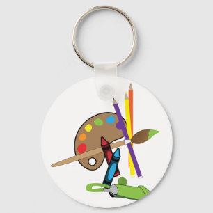 Artist Colour Pallet Key Ring