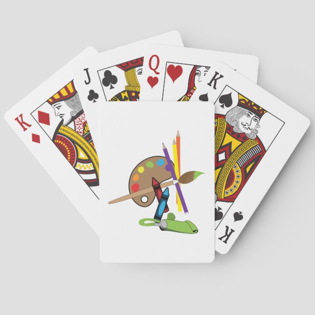 Artist Colour Pallet Playing Cards (Back)