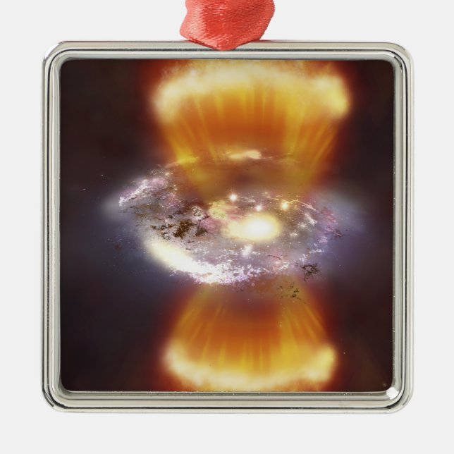 Artist concept of a galaxy metal tree decoration (Front)