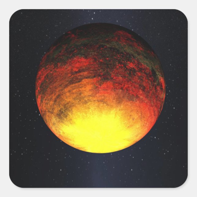 Artist concept of Kepler-10b Square Sticker (Front)