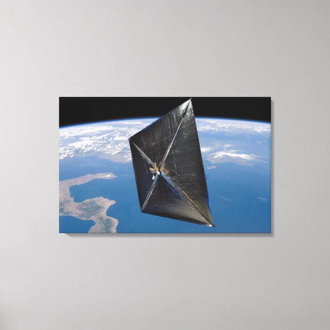 Artist concept of NanoSail-D in space Canvas Print (Front)