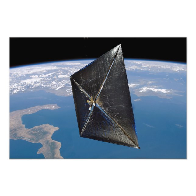 Artist concept of NanoSail-D in space Photo Print (Front)