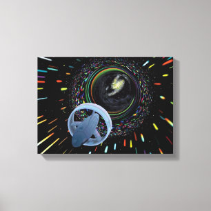 Artist concept Spacecraft Alcubierre Warp Drive Canvas Print