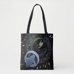Artist concept Spacecraft Alcubierre Warp Drive Tote Bag