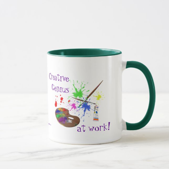 Artist Creating-Humour Mug (Right)