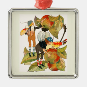 Artist Faeries Painting Fruit Metal Tree Decoration