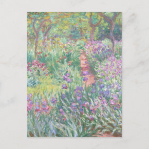 Artist Garden in Giverny 1900 Claude Monet Famous Postcard