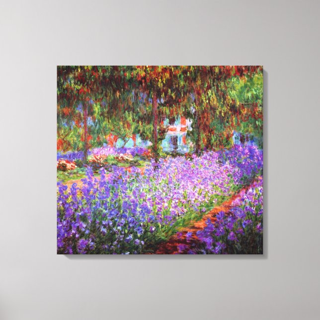 Artist Garden Monet Fine Art Canvas Print (Front)