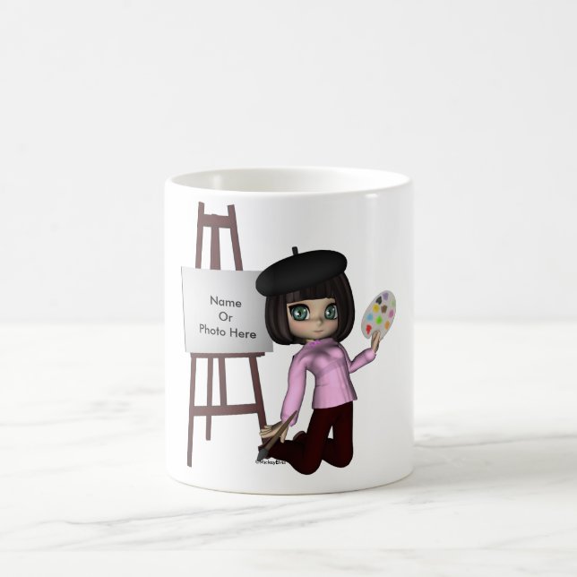 Artist Girl Easel Mug (Center)