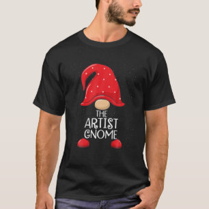 Artist Gnome Matching Family Group Christmas Party T-Shirt