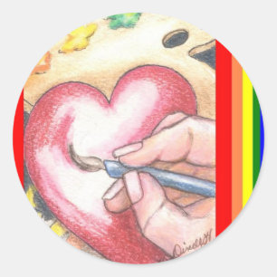 Artist Heart stickers