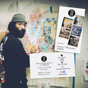 Artist Illustrator Photo Portfolio murals Business Card