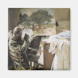 Artist in His Studio by John Singer Sargent Magnet
