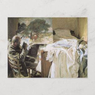 Artist in His Studio by John Singer Sargent Postcard