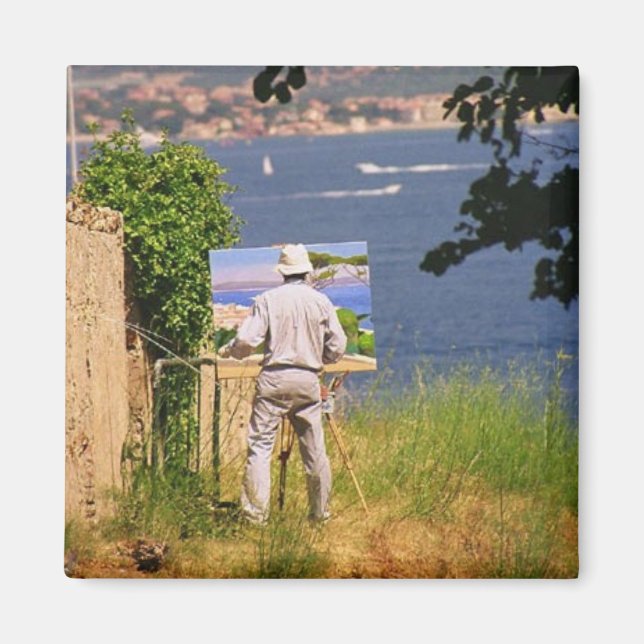 Artist in St. Tropez Magnet (Front)