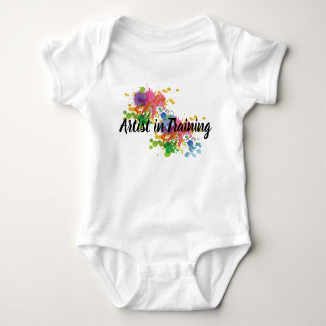 Artist in Training Baby Bodysuit (Front)